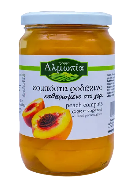Κομπόστα Ροδάκινο Αλμωπία (700 γρ.)